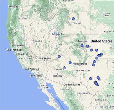 Cryptrantha crassisepala var. crassisepala SEINet map