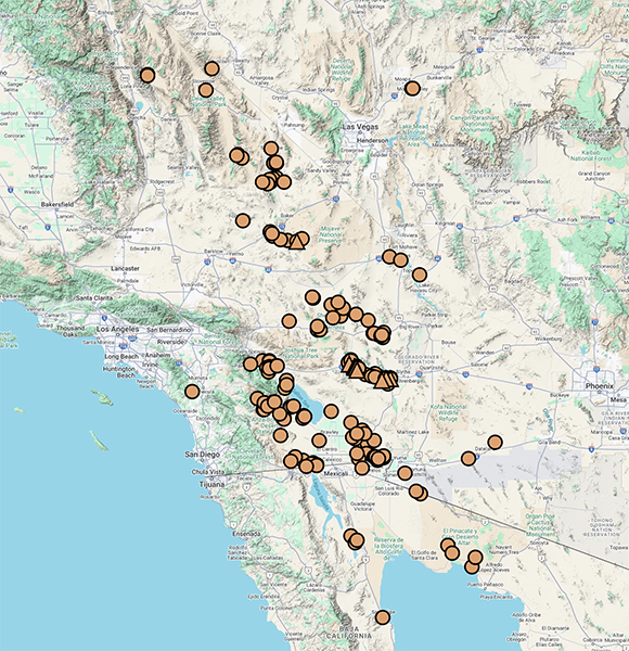 Distribution map, CCH2.org