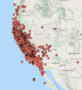 Bromus diandrus distribution map CCH2