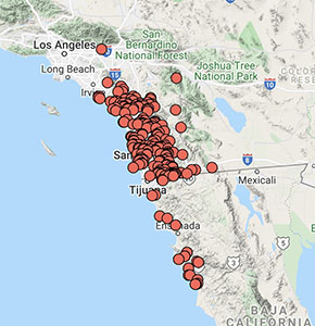 Cercocarpus minutiflorus distribution map cch2