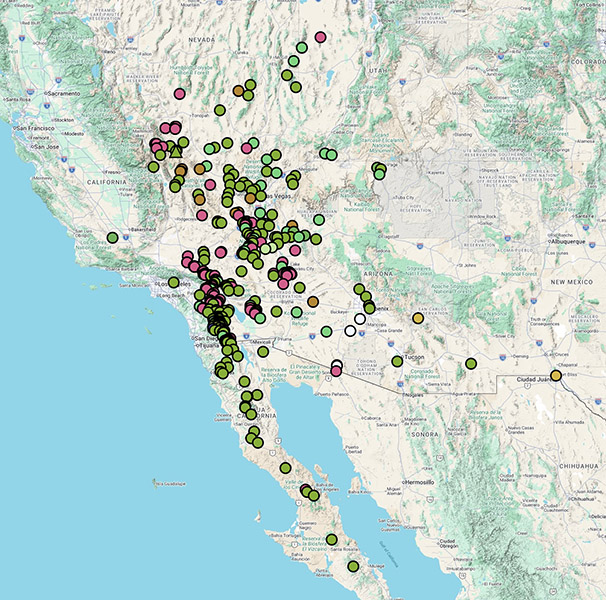 Echinocereus engelmannii map CCH2