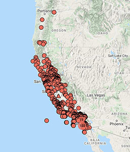 Erodium botrys distribution map cch2