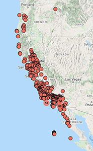 Erodium moschatum distribution map cch2