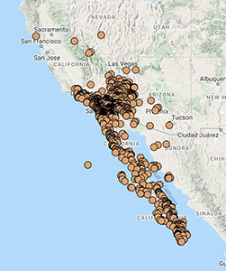 Euphorbia polycarpa distribution map cch2