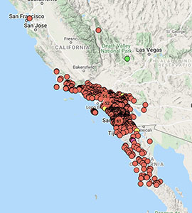 Salvia apiana distribution map CCH2